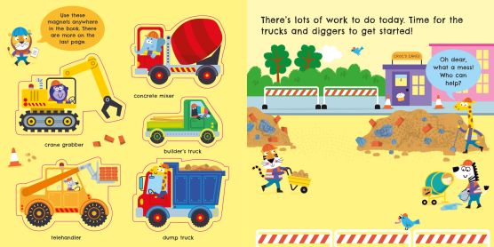Trucks and Diggers Magnet Book - Image 2
