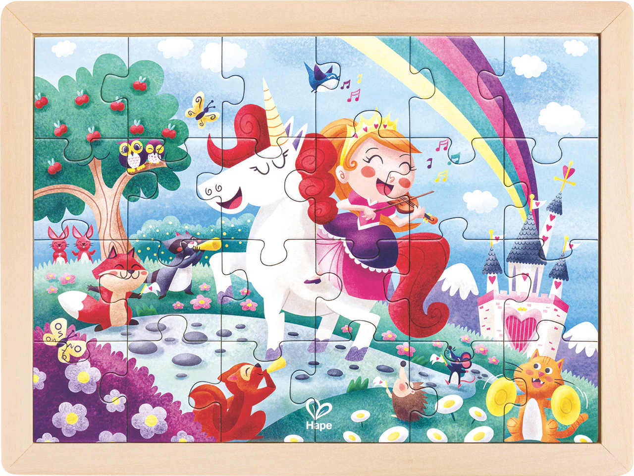 Hape Unicorn Double Sided 24pc