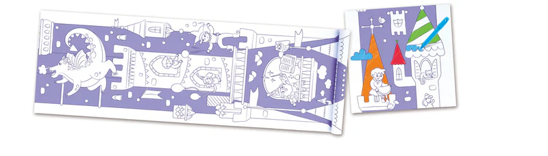 Hape Drawing Paper Roll Fantasy Castle Vertical - Image 2