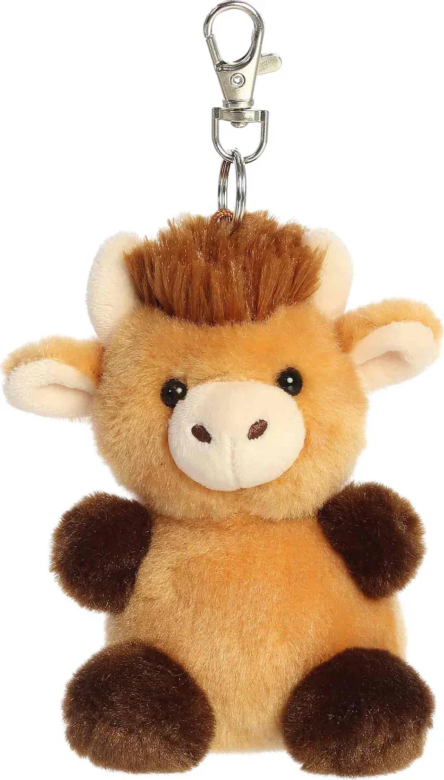 Palm Pals Clip Hubert Highland Cow