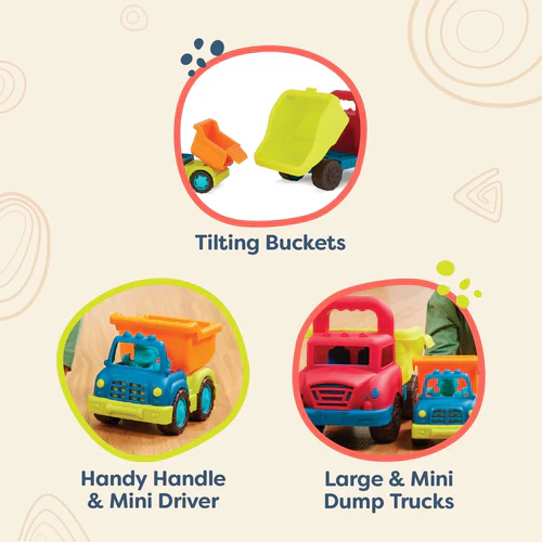 Battat Dump Trucks Set - Image 3
