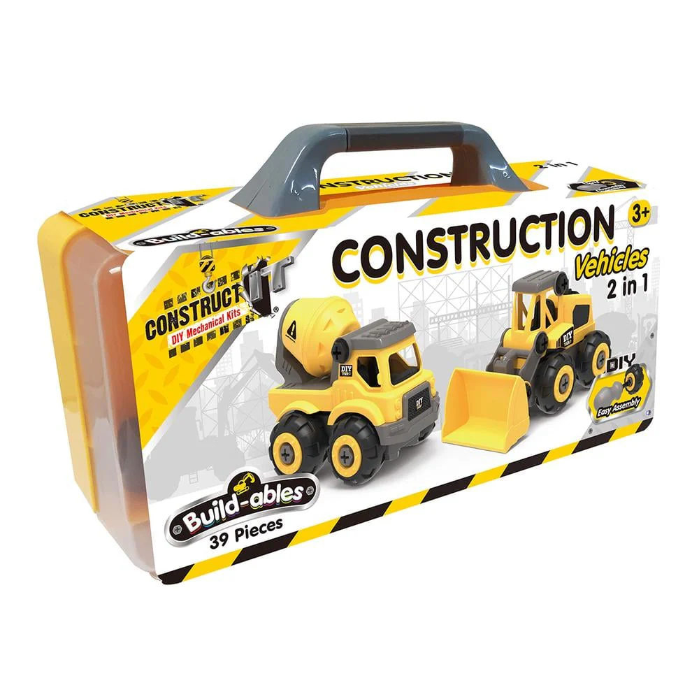 Build-ables Construction Vehicles 2in1