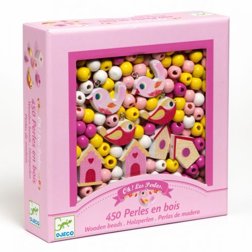 Djeco Wooden Beads Bird