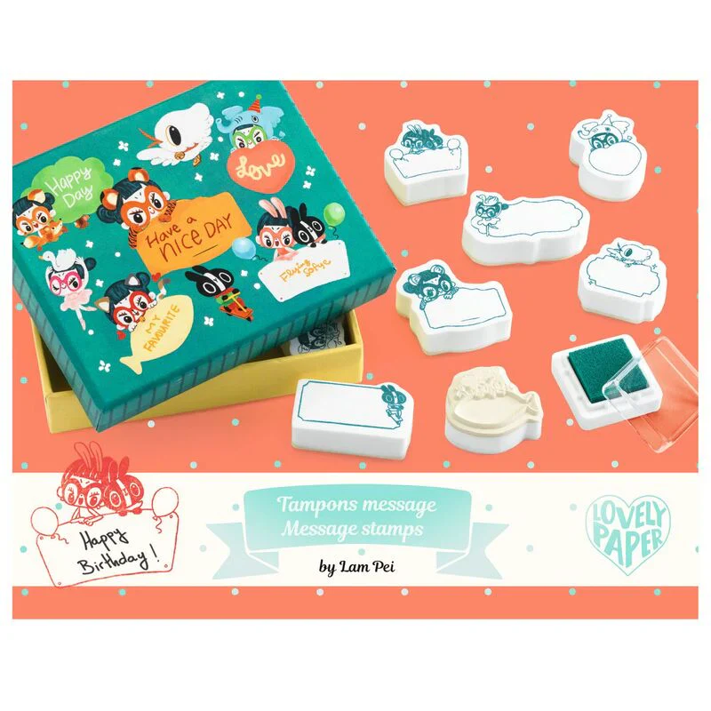 Djeco Lam Message Stamps