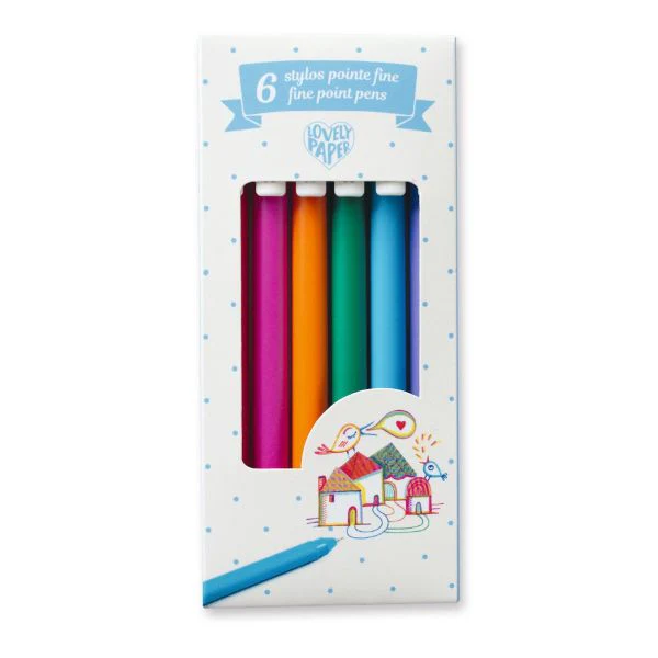 Djeco 6 Gel Pen Fine Point