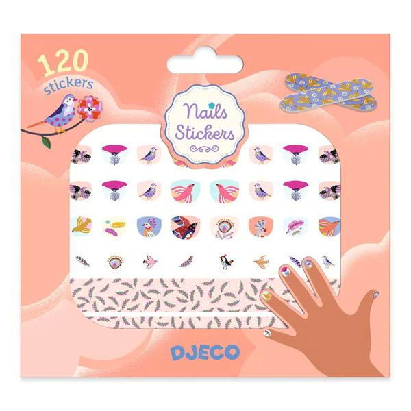 Djeco Nail Stickers Feathers