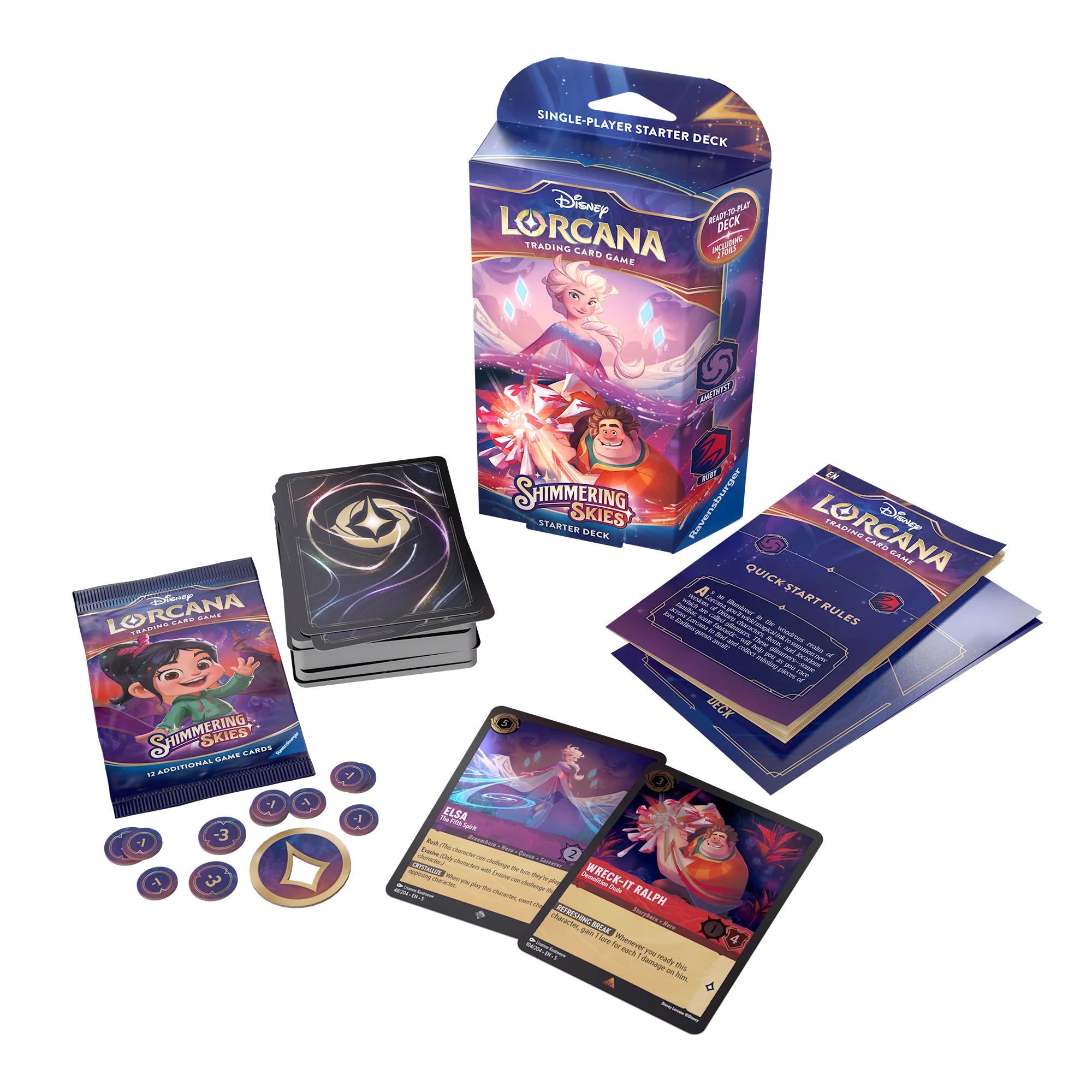 Lorcana S5 Shimmering Skies Starter Amethyst/Ruby - Image 2