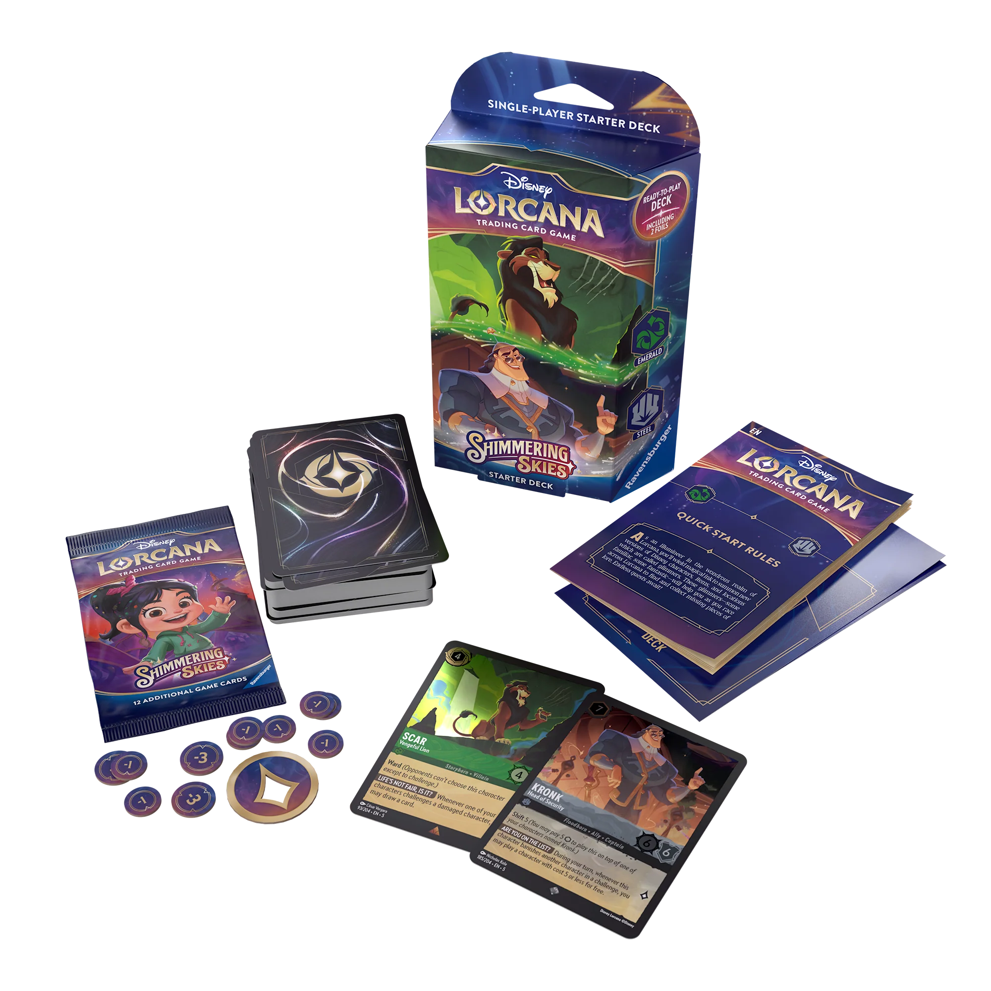 Lorcana S5 Shimmering Skies Starter Emerald/Steel - Image 2