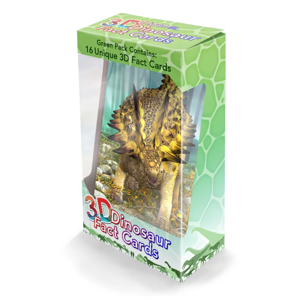 Fact Cards Dinosaurs Green