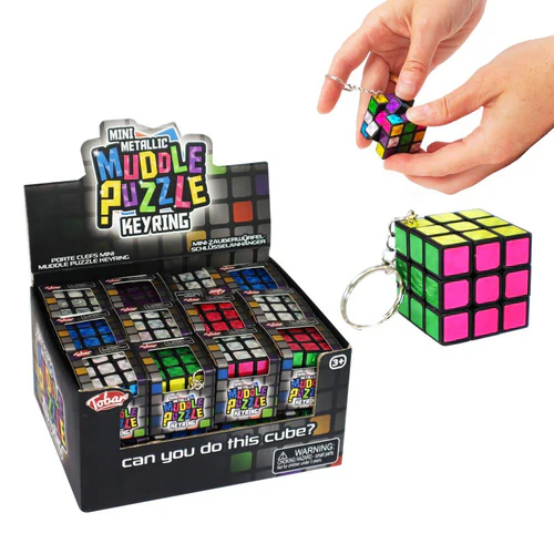 Keyring Mini Metallic Muddle Puzzle