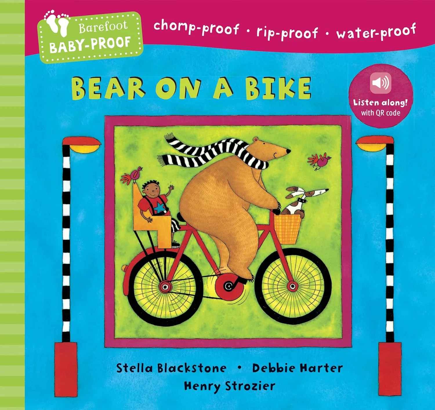 Bear on a Bike Baby Proof Book