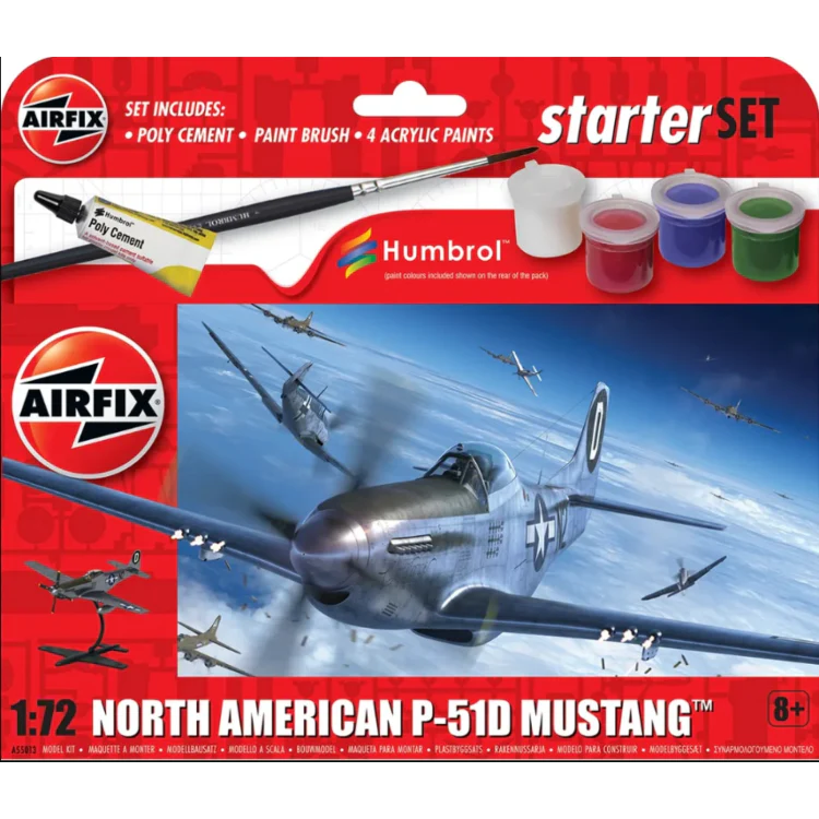AFX Starter Set Mustang P-51D 1:72