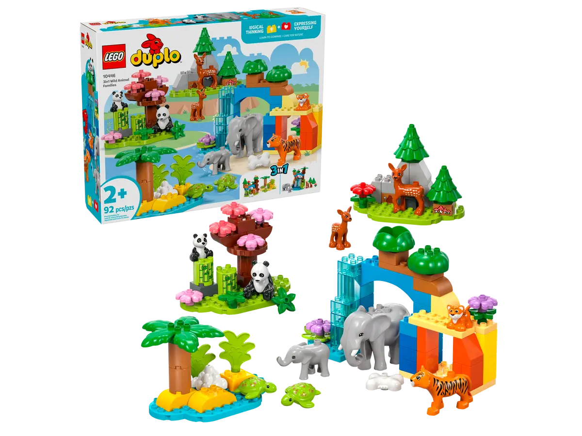 Lego Duplo 3 in1 Wild Animal Families 10446