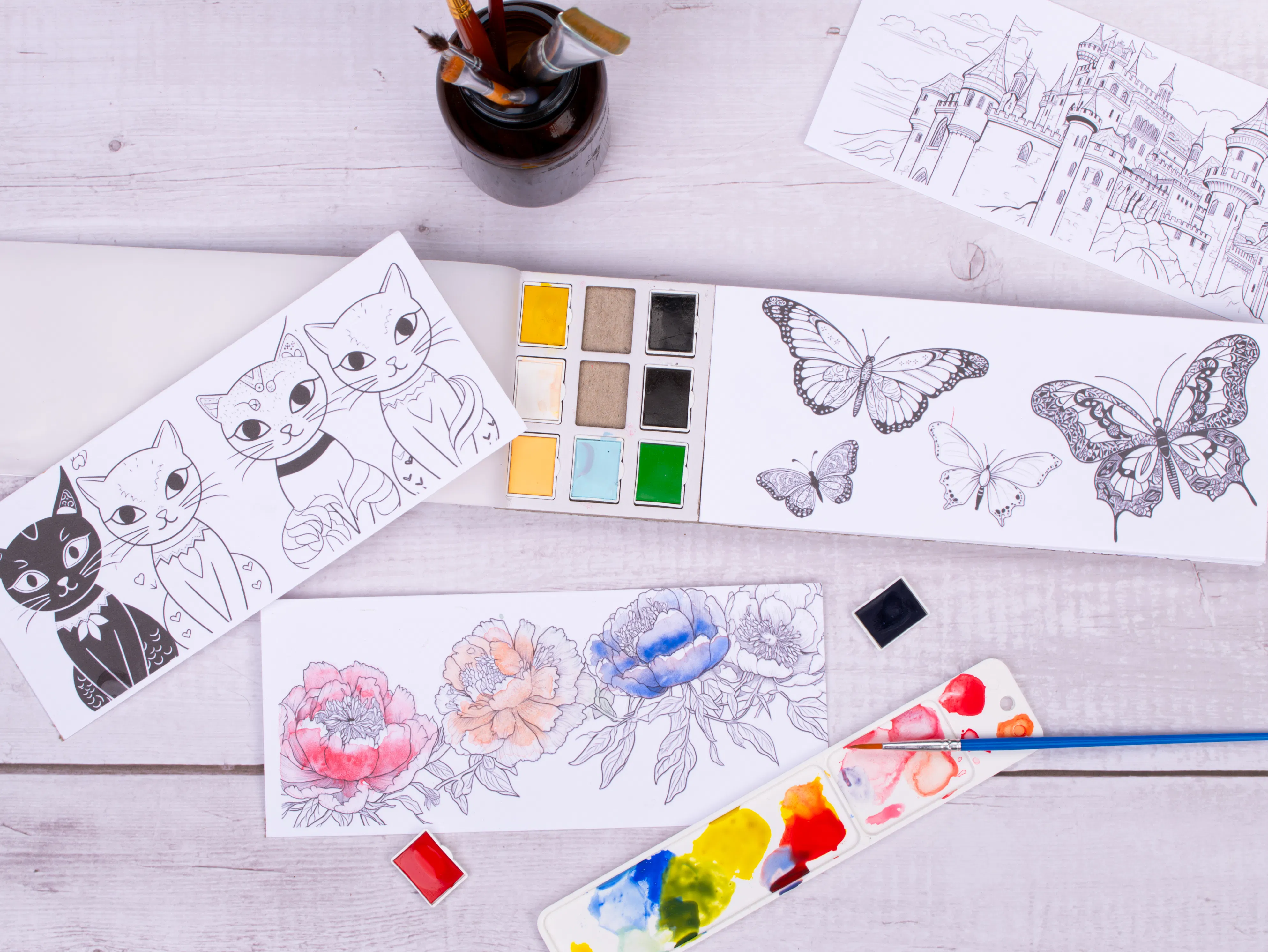 Jasart Watercolour Card Set 280 x 148mm - Image 2