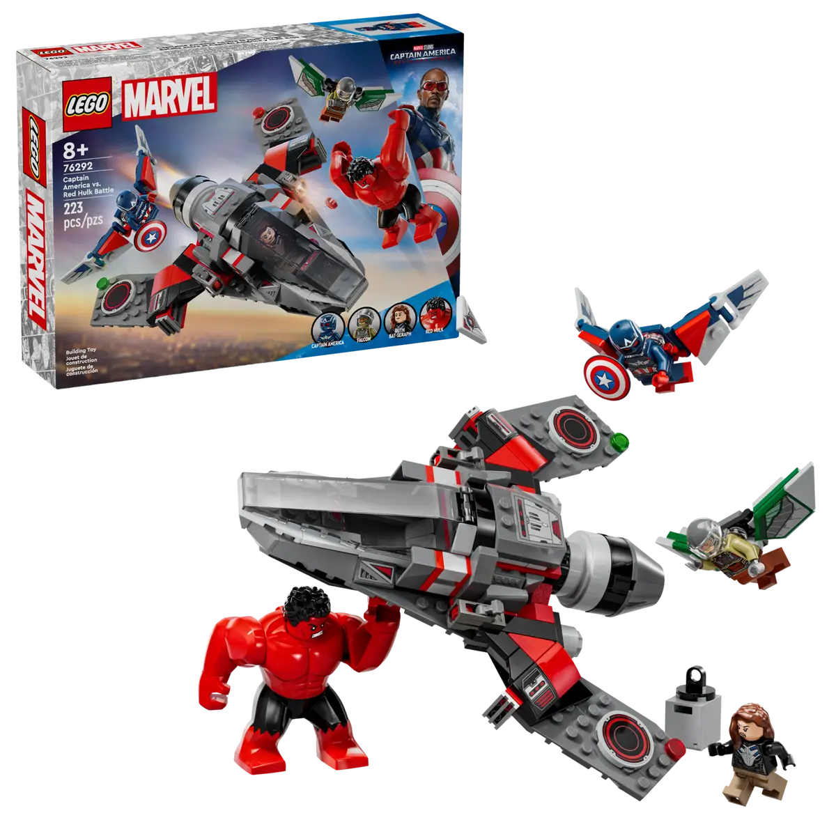 Lego SH Captain America vs Red Hulk 76292