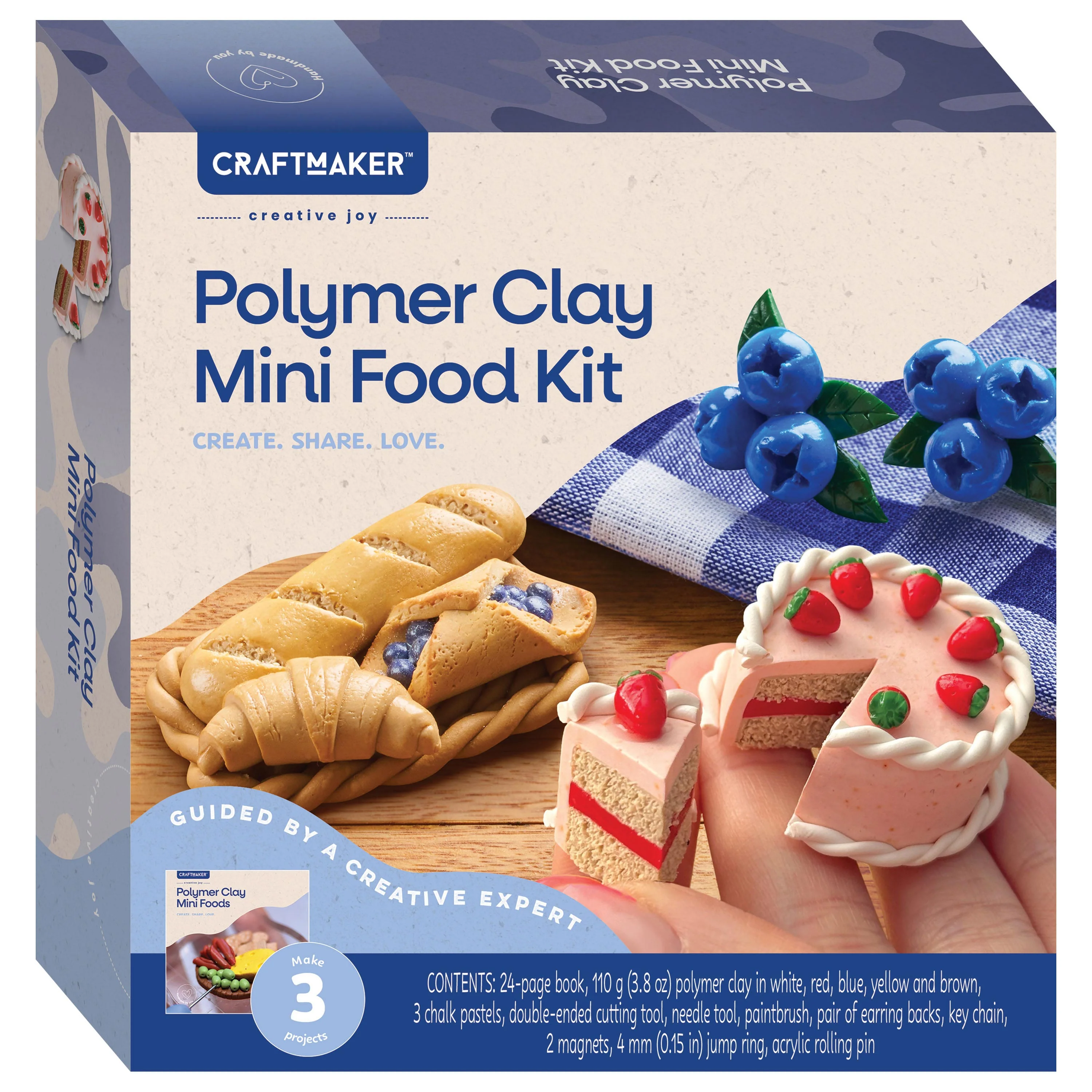 Craft Maker Polymer Clay Mini Foods