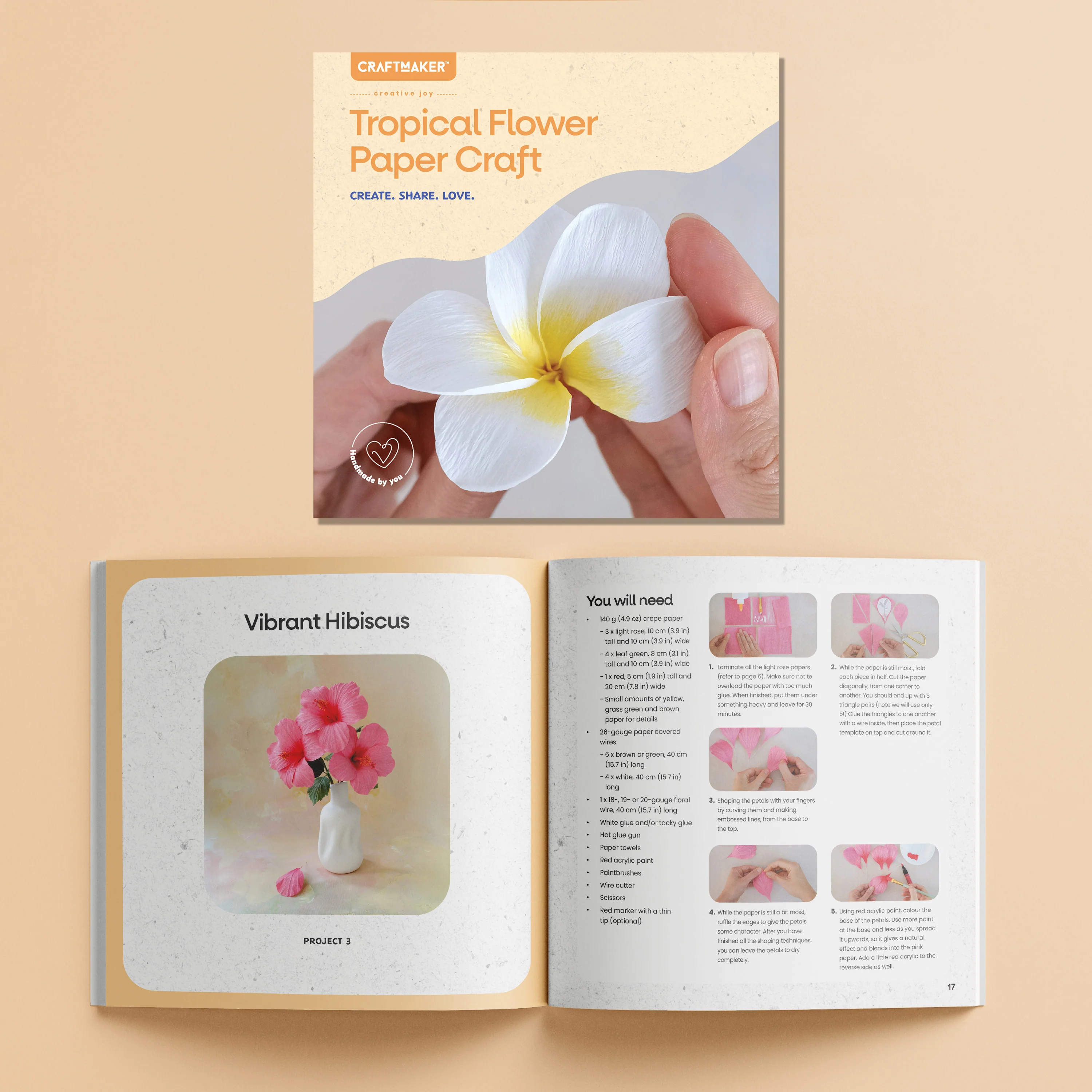 Craft Maker Bright Floral Papercraft Kit - Image 2