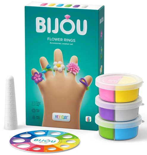 Hey Clay Flower Rings