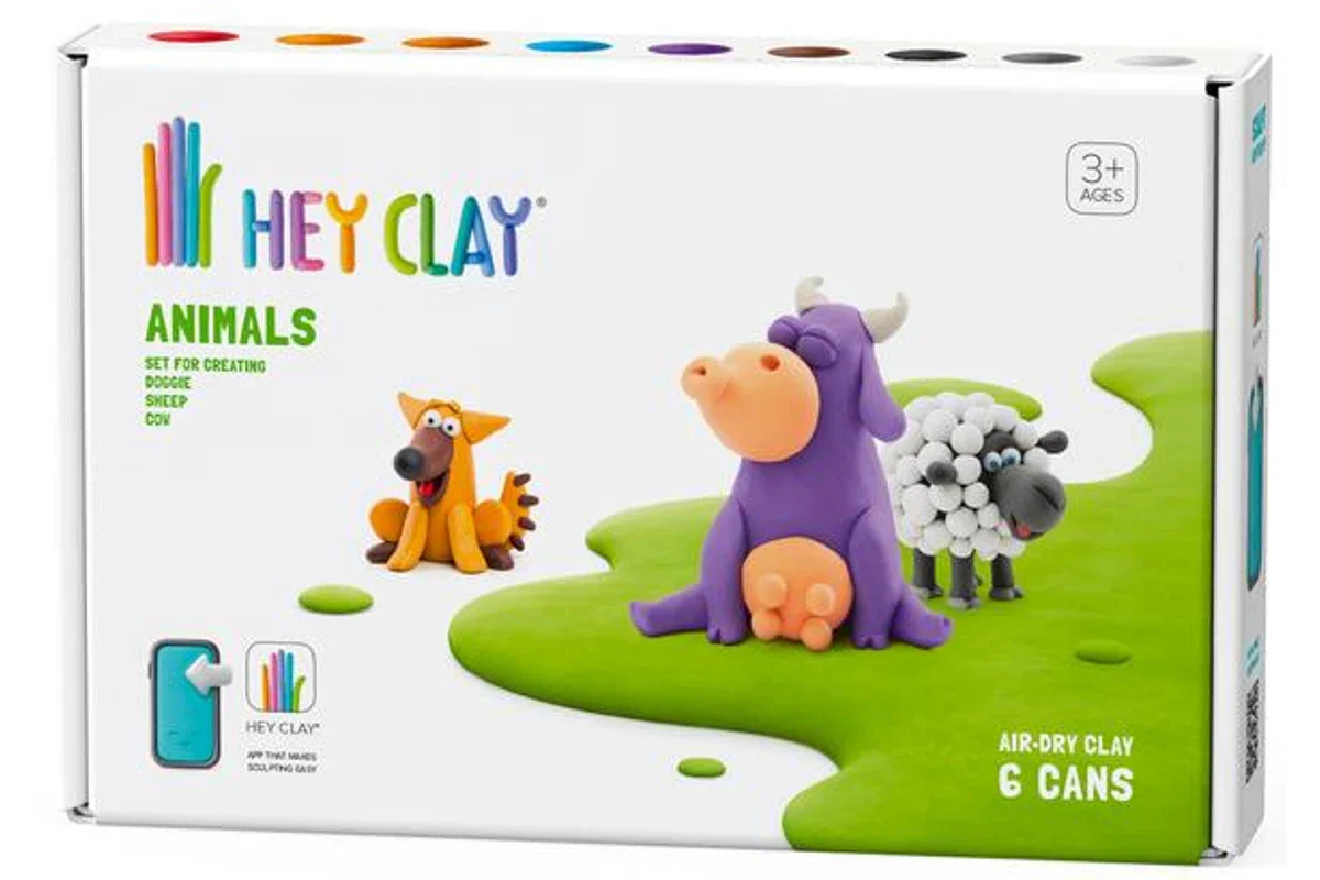 Hey Clay Animals Cow, Doggie and Sheep