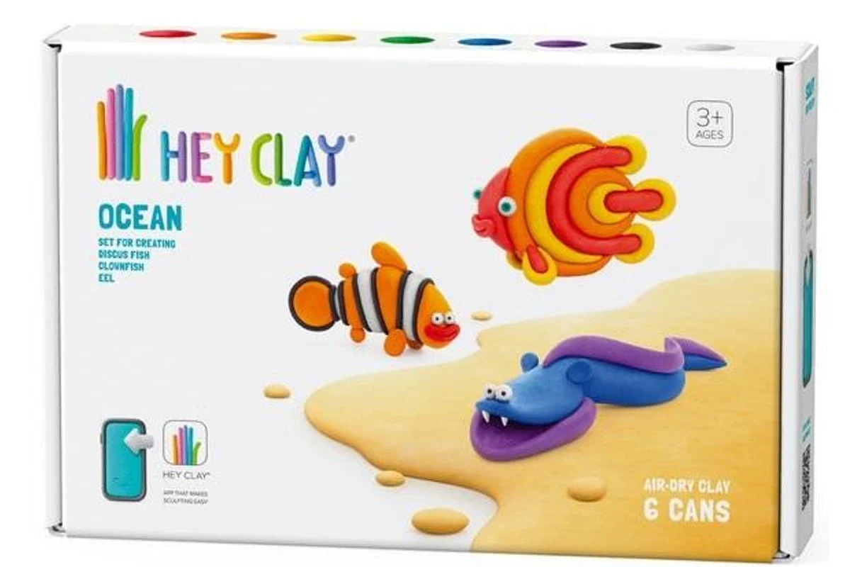 Hey Clay Ocean Clownfish, Discus Fish and Eel