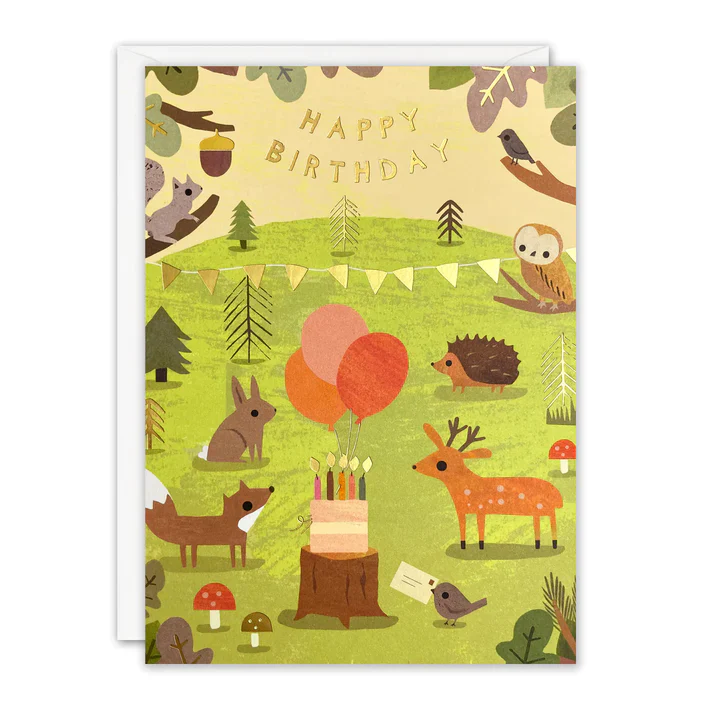 Woodland Animals Happy Birthday