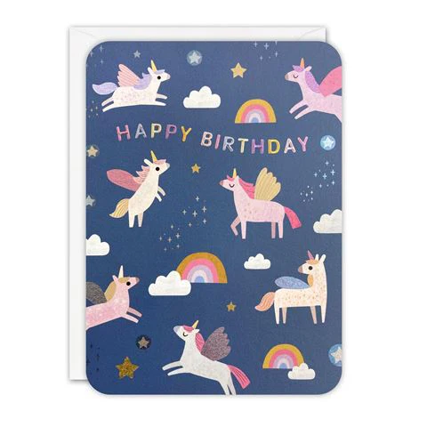 James Ellis Unicorns Happy Birthday