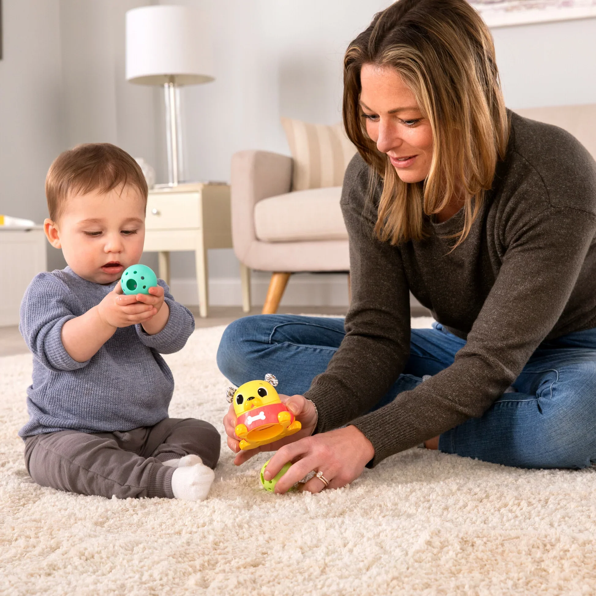 Lamaze Crawl & Chase Pug Popper - Image 3