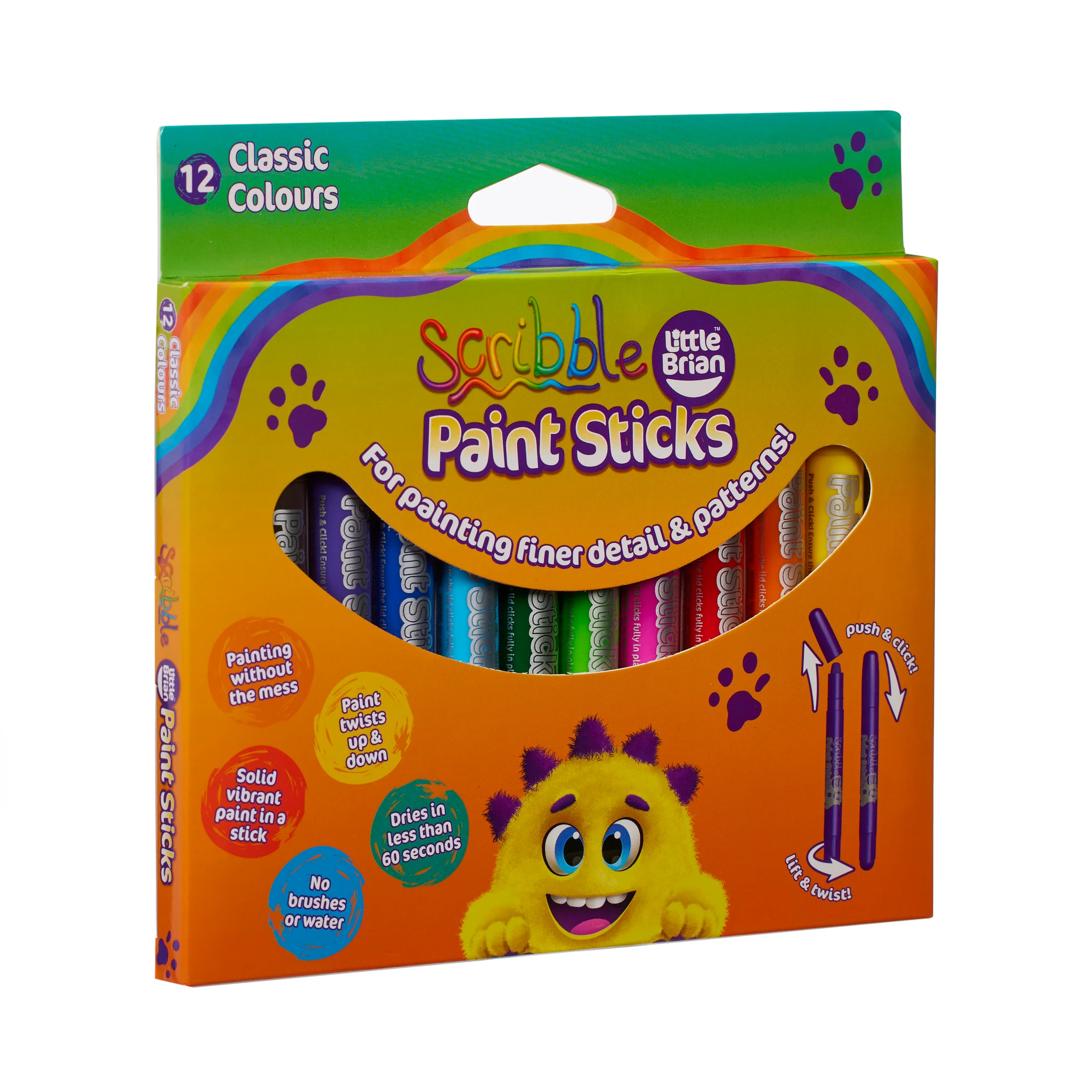 Scribble Paint Sticks 12pk