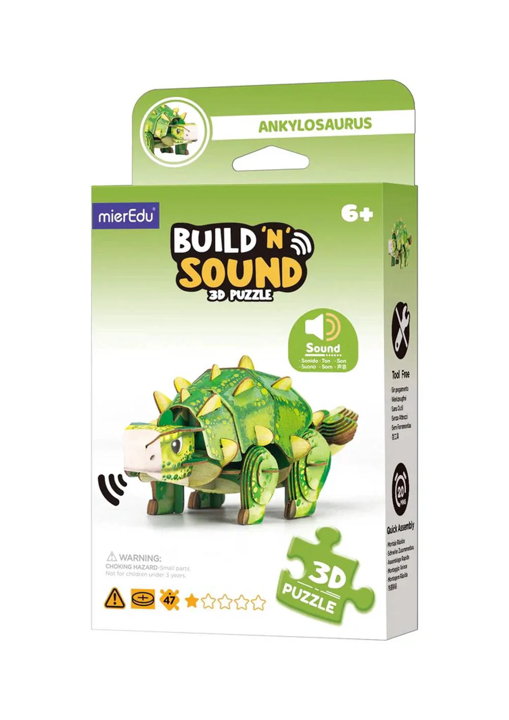 Build n Sound 3D Puzzle Ankylosaurus