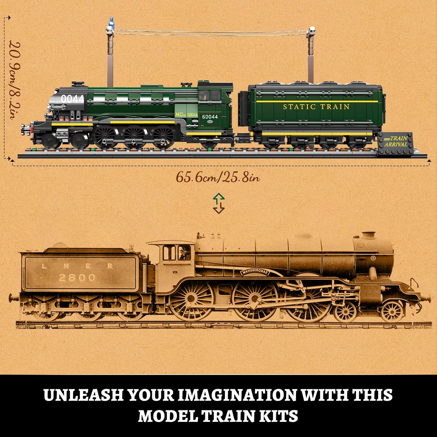 Mould King Flying Scotsman Train - Image 2