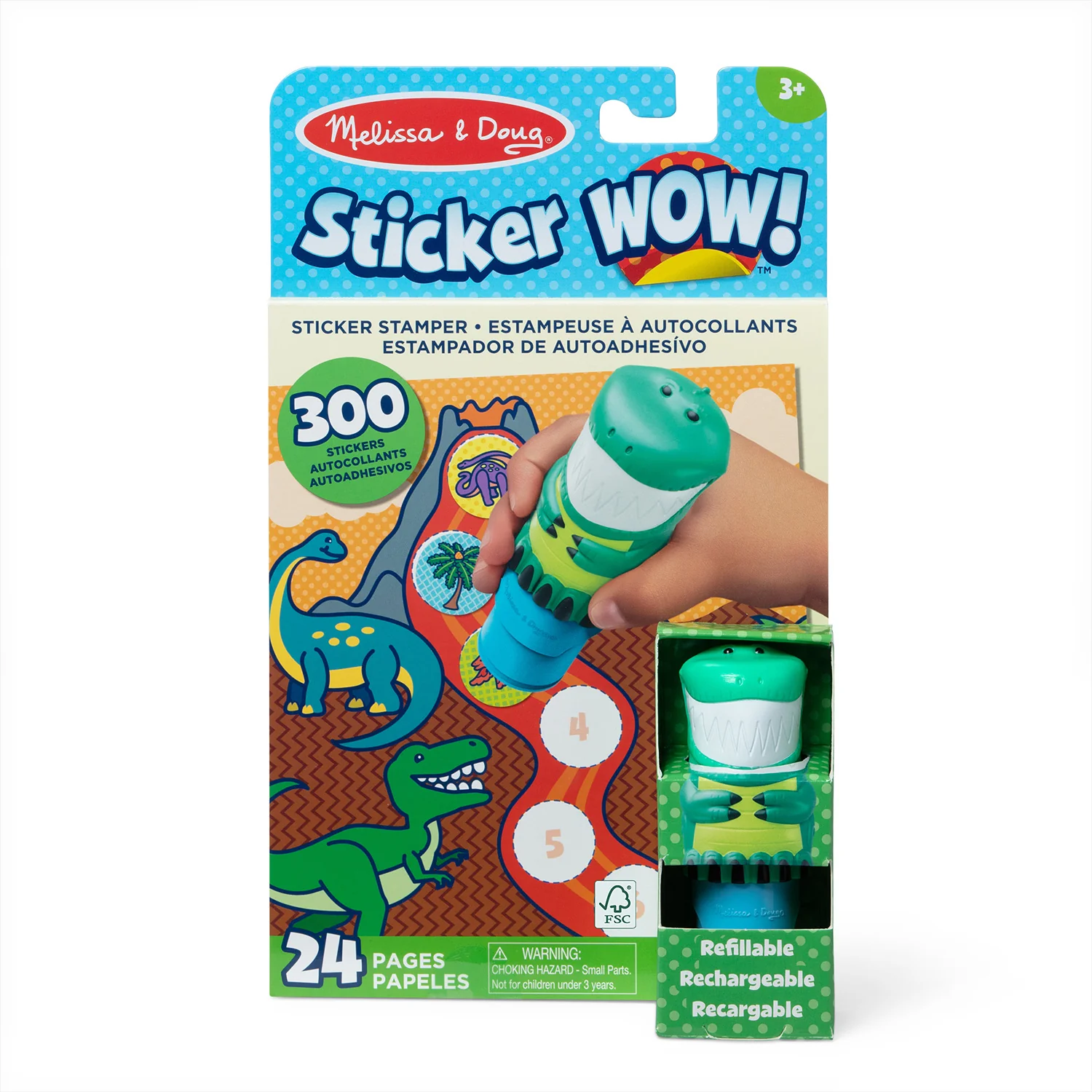 MD Sticker Wow! Dinosaur Pad