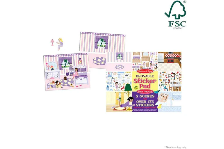 MD Reuseable Sticker Pad Play House - Image 2