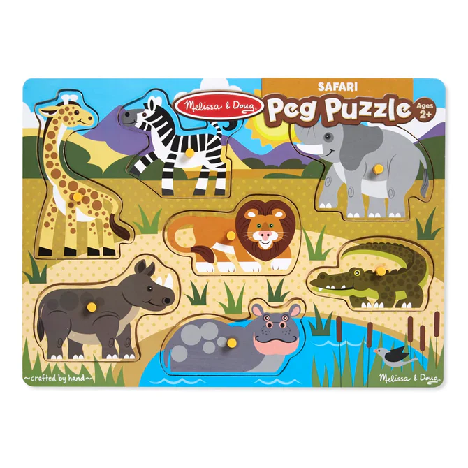 MD Safari Peg Puzzle (New)