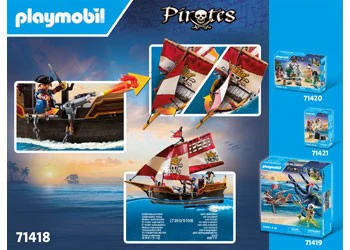 PL Small Pirate Ship 71418 - Image 2