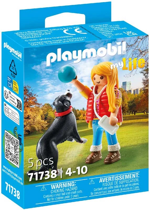 PL Woman with Mountain Dog