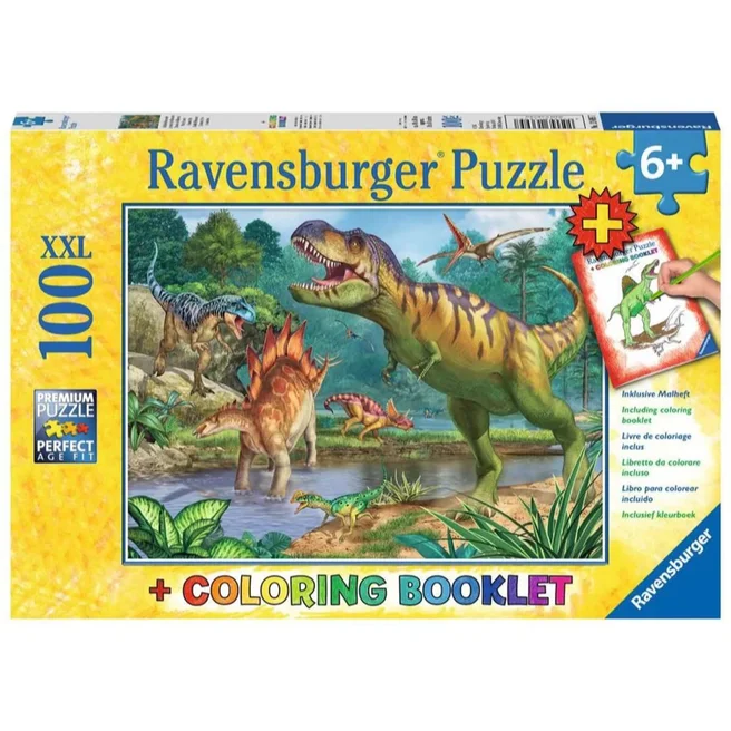 RB World of Dinosaurs 100pc & Colouring