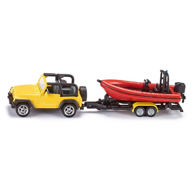 Siku Jeep Wrangler with Boat 1658