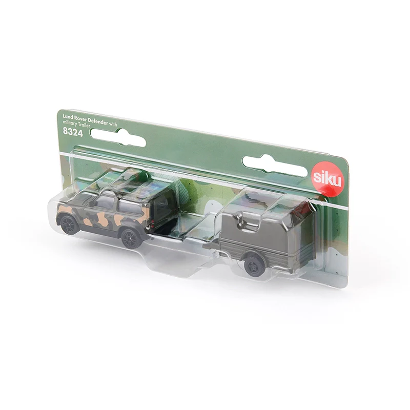 Siku Military Land Rover with Trailer 8324