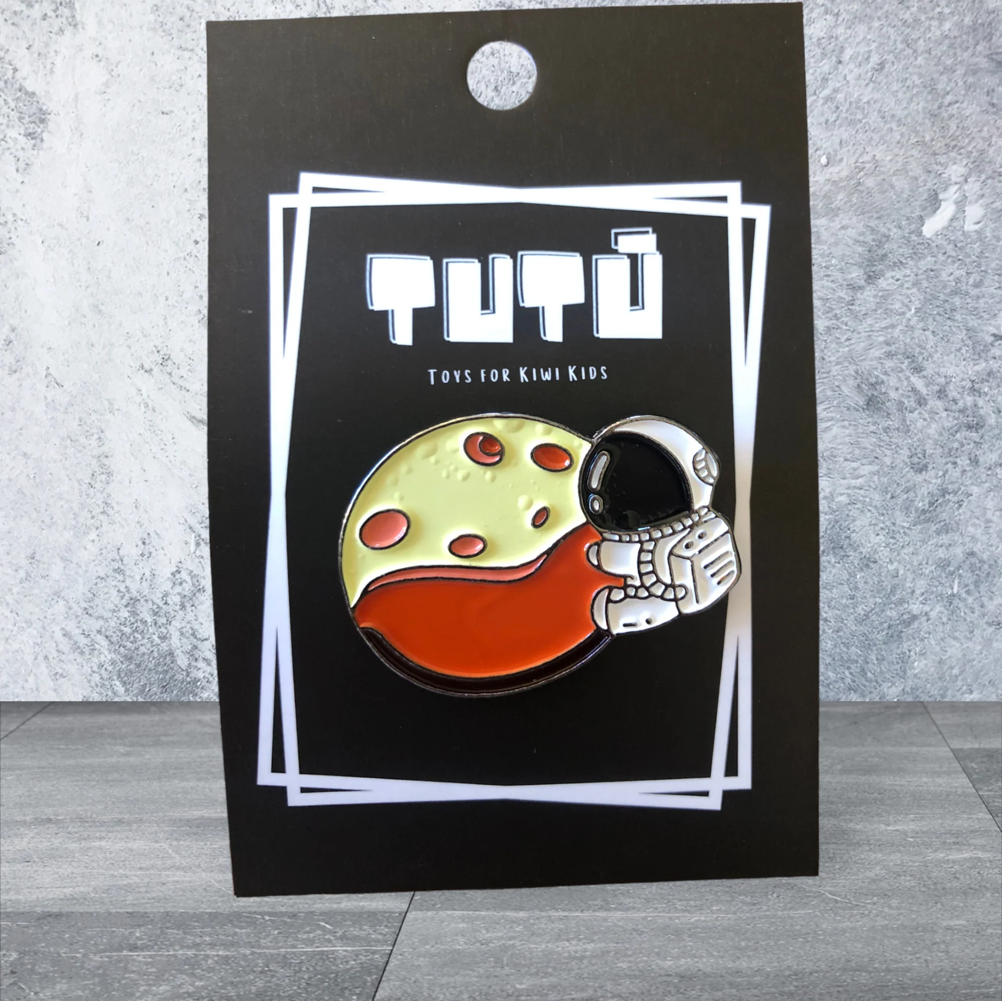 TT Astronaut Hugging Pin