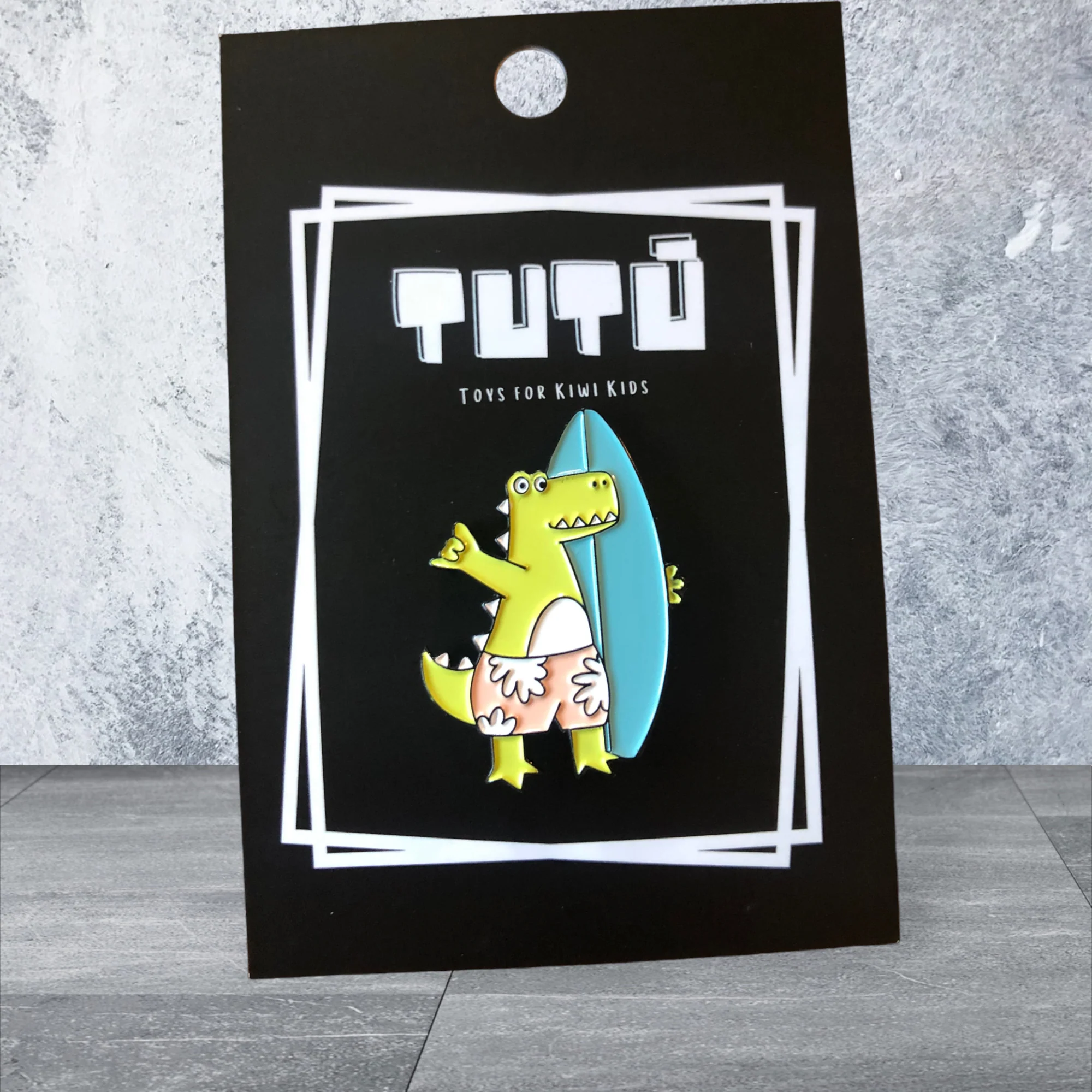 TT Dino Surfboard Pin